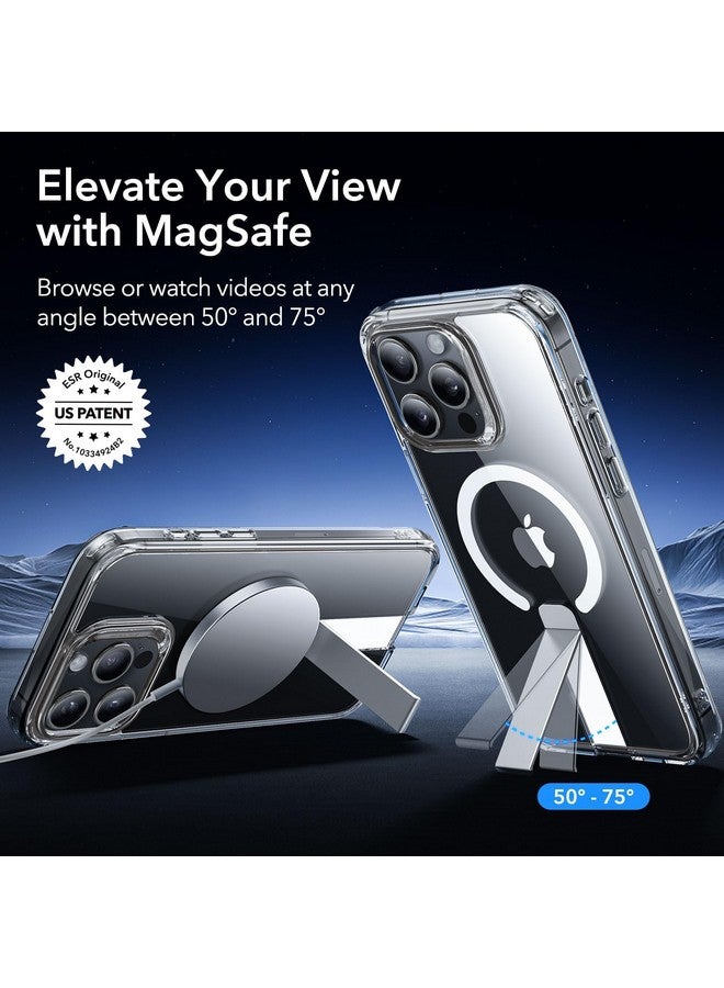 ESR ESR for iPhone 15 Pro Max Case,Compatible with MagSafe,Fully Adjustable Flickstand,Military-Grade Drop Protection,Slim Back Cover with Patented Kickstand, Boost Series, Clear  - Image 1