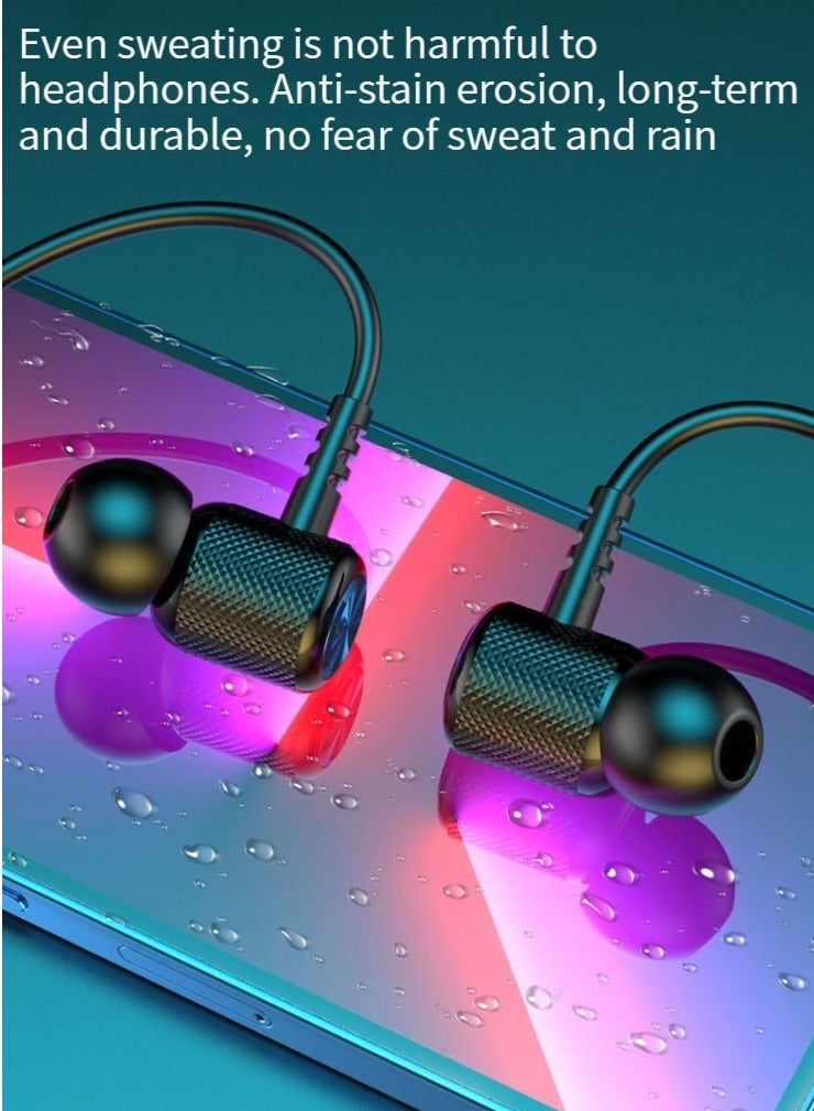 Wireless Bluetooth Sports Headphones Hanging Neck Style Ultra-Long Standby Bluetooth Music Headphones Black - Image 3