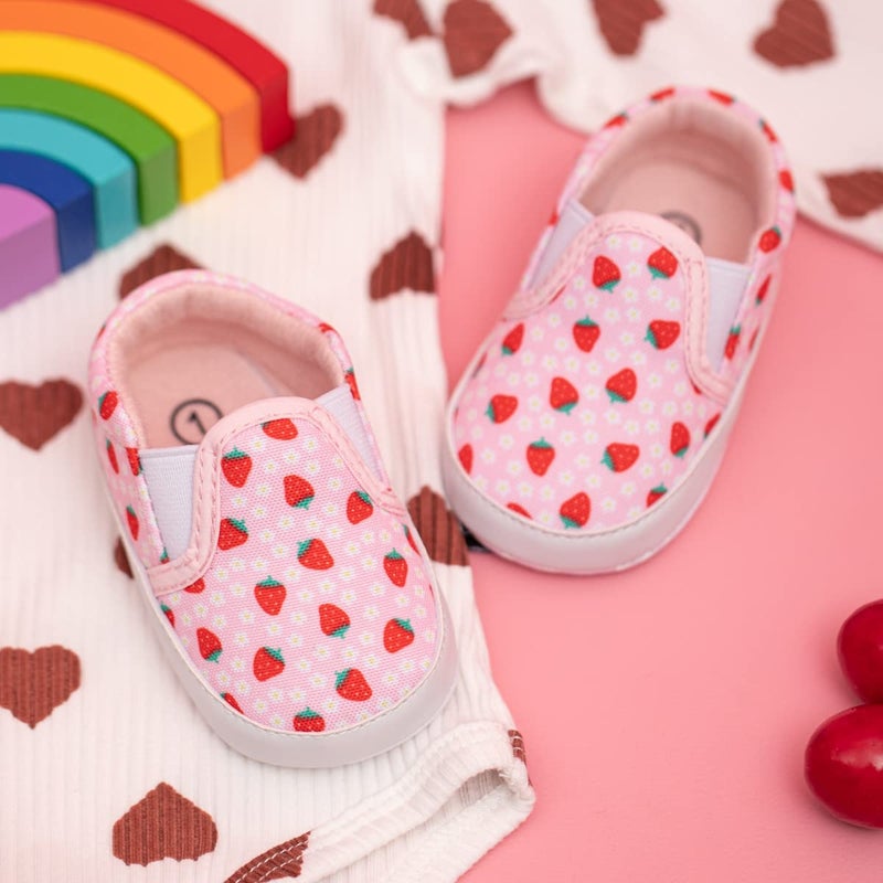 ohsofy Morbido Infant Baby Boys Girls Canvas Sneaker Toddler Slip On Anti Skid Newborn First Walkers Candy Shoes for 0-18 Months - Image 5
