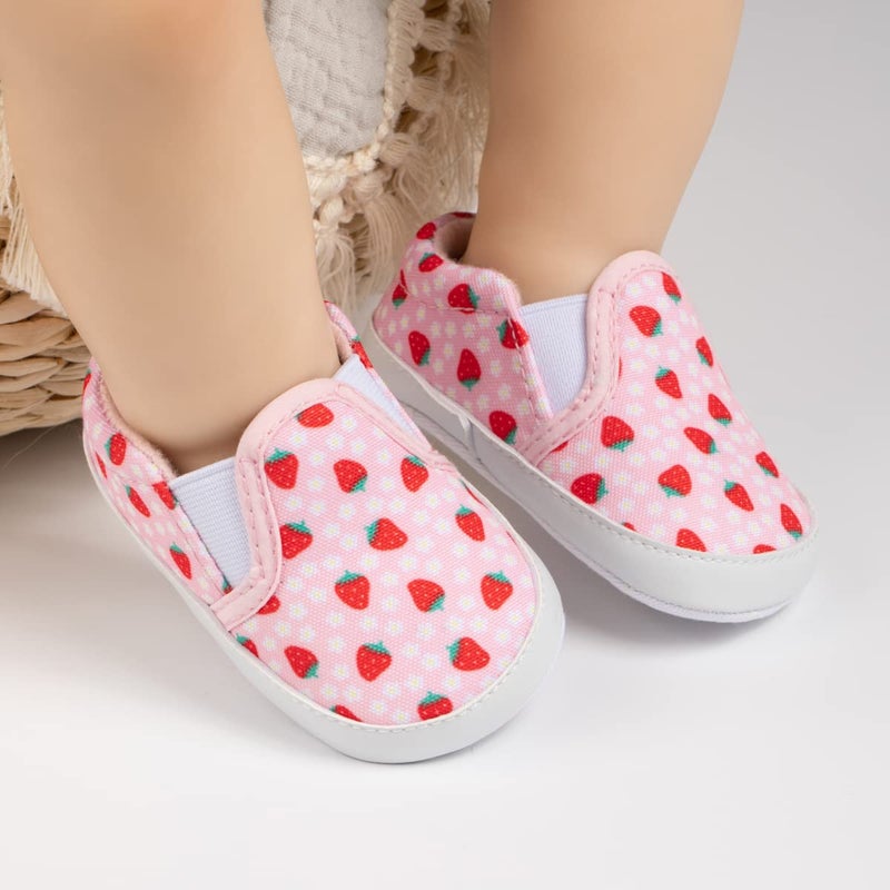 ohsofy Morbido Infant Baby Boys Girls Canvas Sneaker Toddler Slip On Anti Skid Newborn First Walkers Candy Shoes for 0-18 Months - Image 3