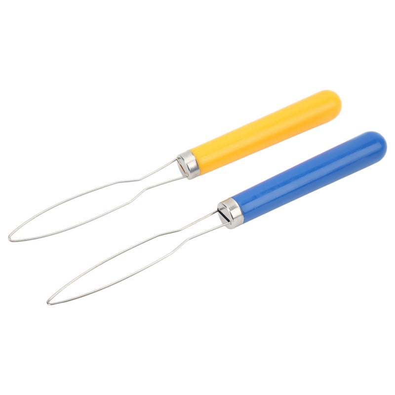 Button Hook Tool: Stainless Steel & Plastic Build - Non Slip Grip Quick Button Threader for Home Sewing, Tailoring and On-the-go Use - Image 5