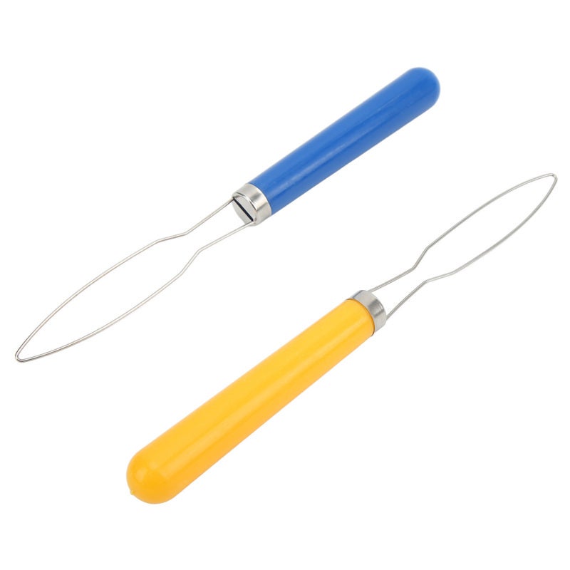 Button Hook Tool: Stainless Steel & Plastic Build - Non Slip Grip Quick Button Threader for Home Sewing, Tailoring and On-the-go Use - Image 4