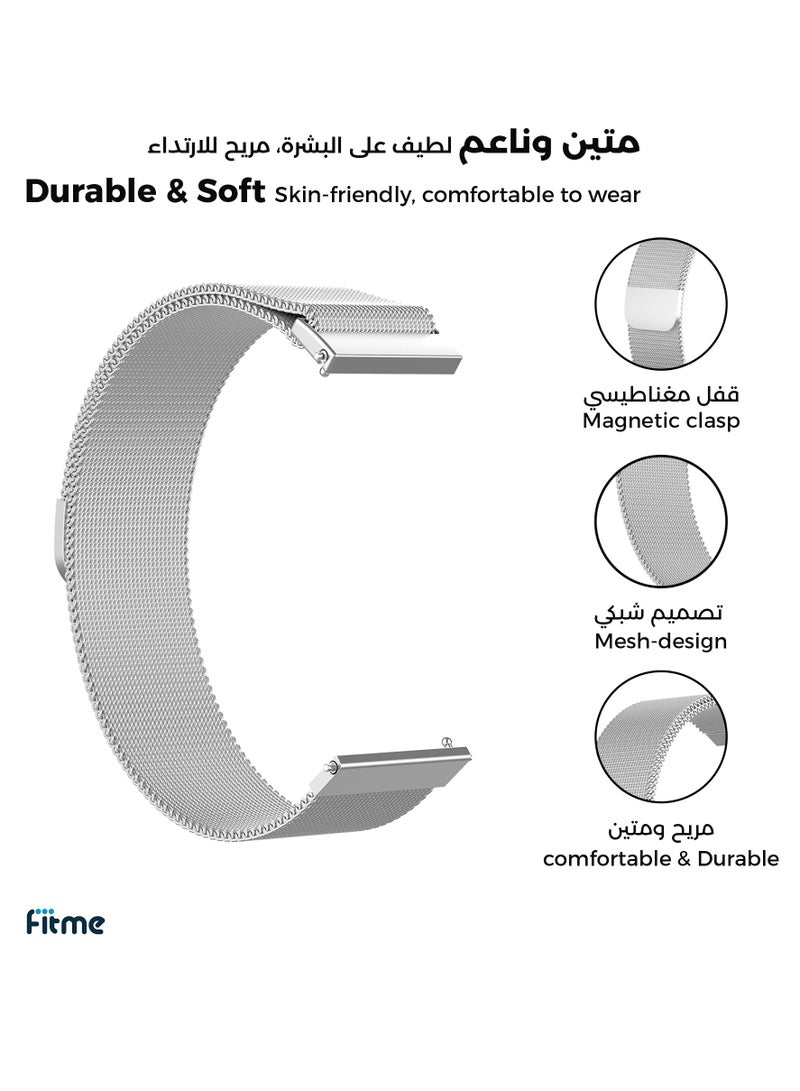 FITME Milanese Replacement  Band For 22mm Watches - Image 2