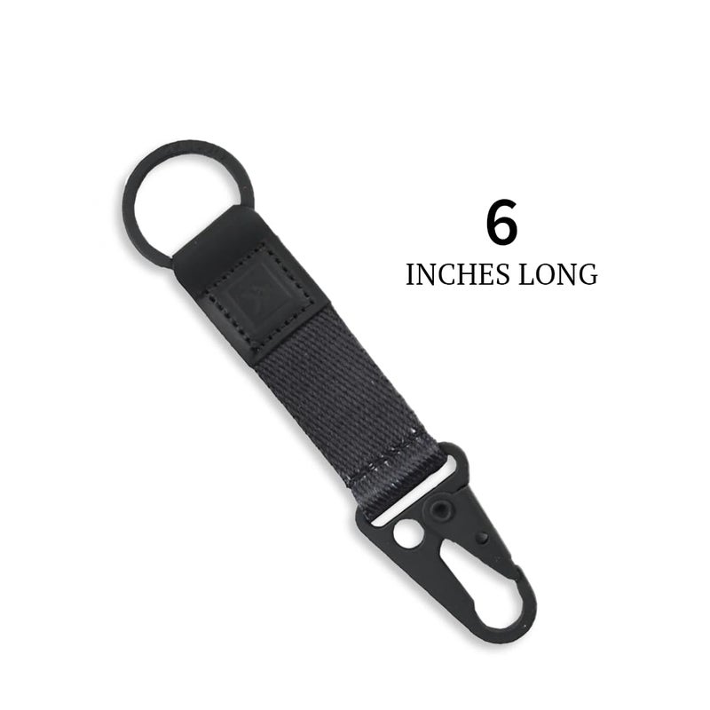 Thread Wallets Keychain Clip & Lanyard Hook: Durable Key Clip for Belt - Stylish & Compact Key Chain Clip for Keys, Keychain Lanyard Clips and Hooks for Easy Organization of Keys & Accessories (Black) - Image 4