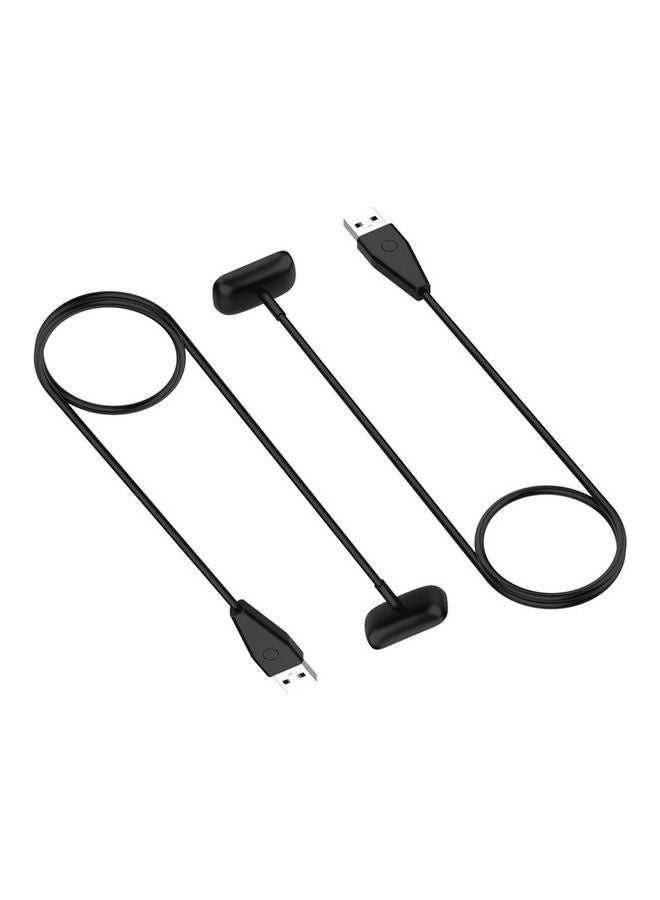 2-Pack of Charging Cable for Fitbit Luxe / Charge 5 / Charge 6 Black - Image 1