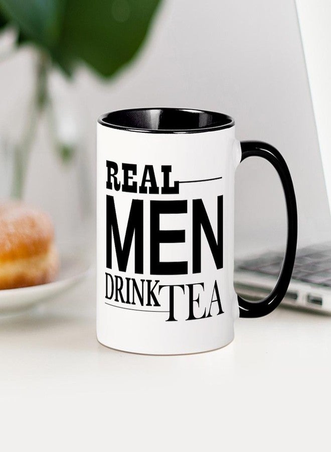 cafe press CafePress Real Men Drink Tea Mugs 11 oz (325 ml) Ceramic Coffee Mug - Image 3