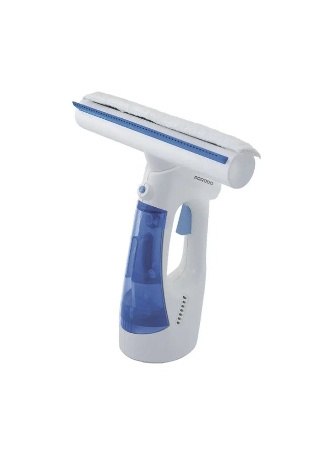 porodo Handheld Window Cleaner, Cordless Vacuum, Sprayer, 80ml Water Tank, 30-Minute Runtime, Powerful Suction, Multi-Purpose Use, Ideal for Windows, Mirrors, and Glass – White - Image 1