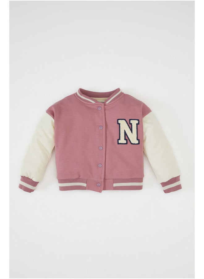 DeFacto Babygirl Knitted Regular Fit Bomber Long Sleeve Cardigan  - Image 1