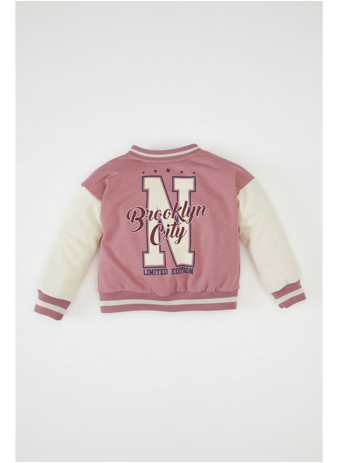 DeFacto Babygirl Knitted Regular Fit Bomber Long Sleeve Cardigan  - Image 4