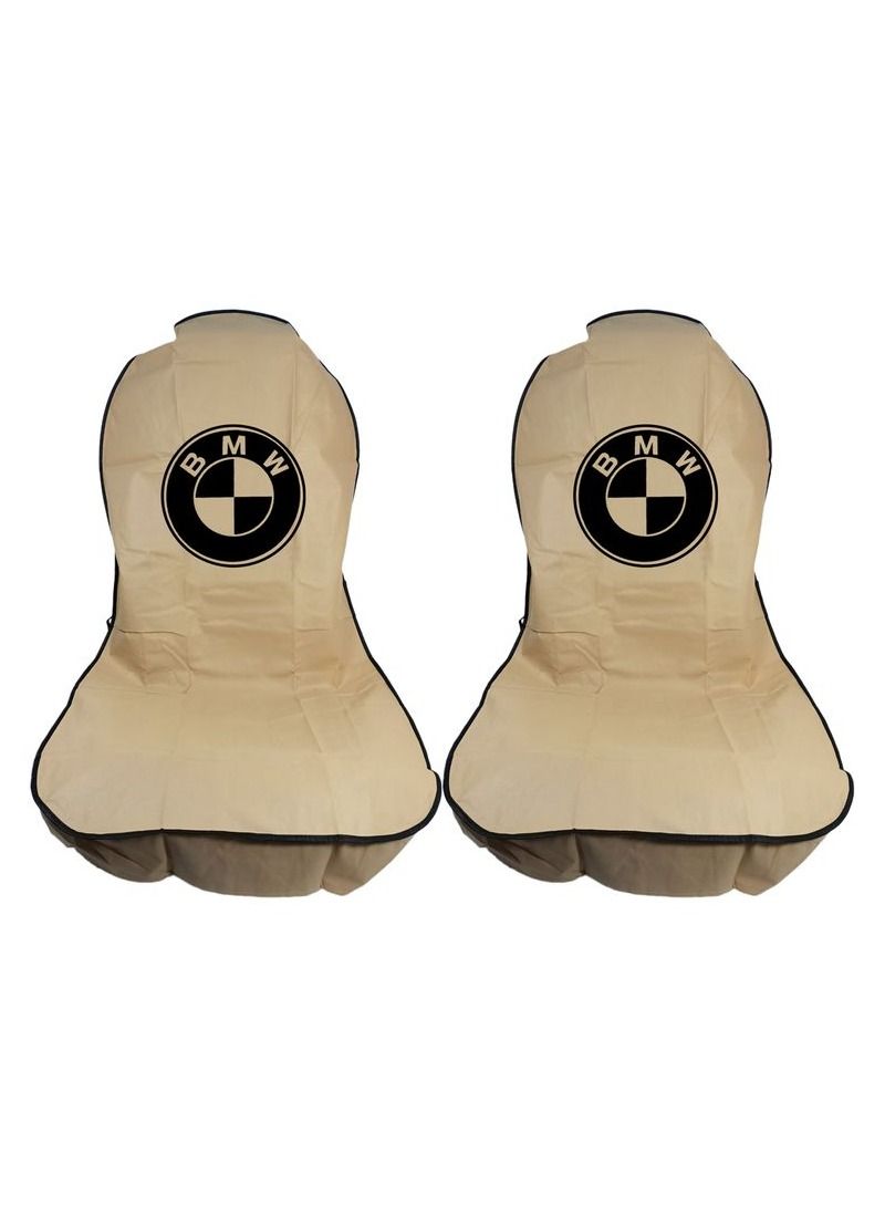 BMW Universal Car Seat Dust Dirt Protection Cover, Extra Protection For Your Seat 2 pcs Set, Car Seat Cover - Image 1