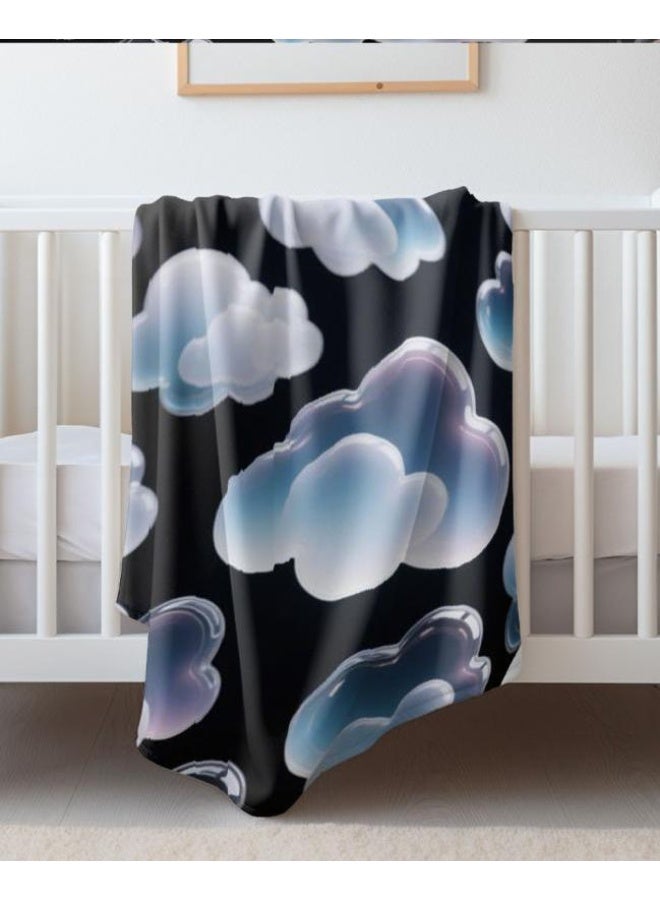 عام بطانية رقيقة من الفانيلا الكرتونية للأطفال والرضع (دافئة ومريحة، ومناسبة للنوم والألعاب) 70 سم * 100 سم - Image 1