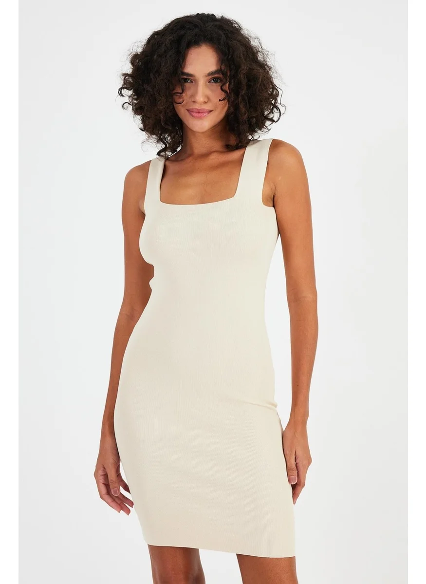 Alexander Gardi Alexandergardı Square Collar Strappy Knitwear DRESS(A90827)