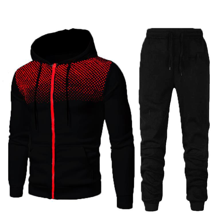 2024 autumn and winter AliExpress new cross-border mens casual cardigan hooded vests 3D printing mens wholesale suit Black