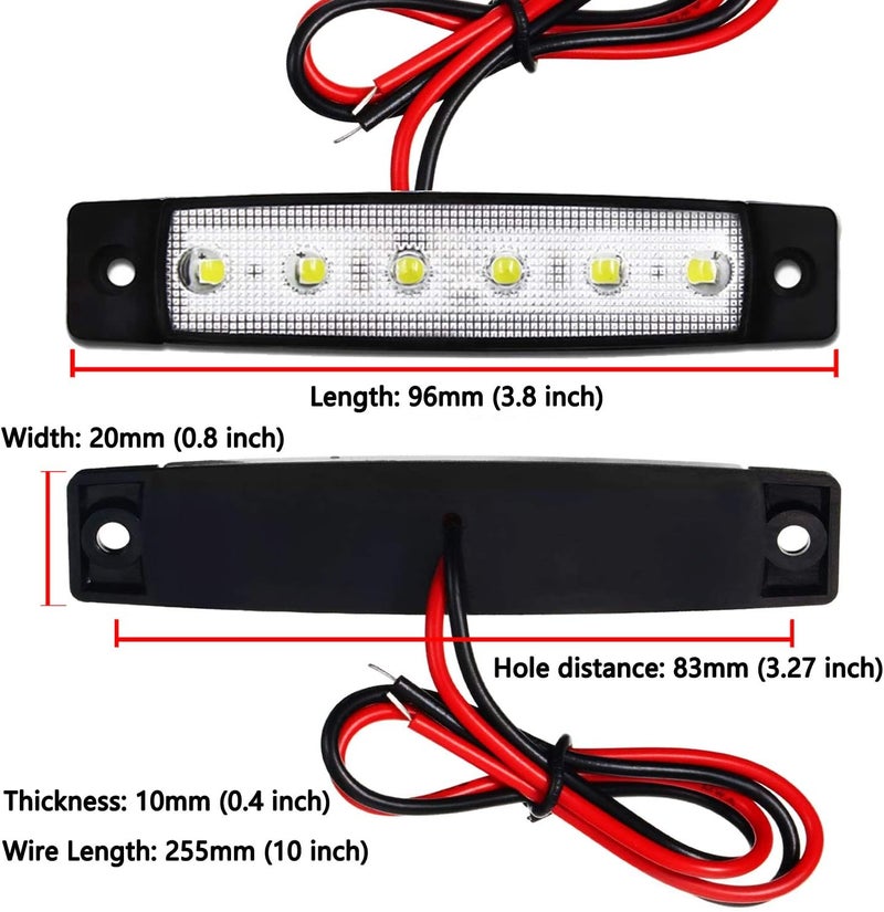 KEING 10X Led Rock Lights, Strip Light, Wheel Well Light, Waterproof Exterior Interior Light, Led Underglow Kit for Golf Cart, Jeep Wrangler, RZR, Offroad, Truck, RV, UTV, ATV, Ford, Snowmobile (White) - Image 4