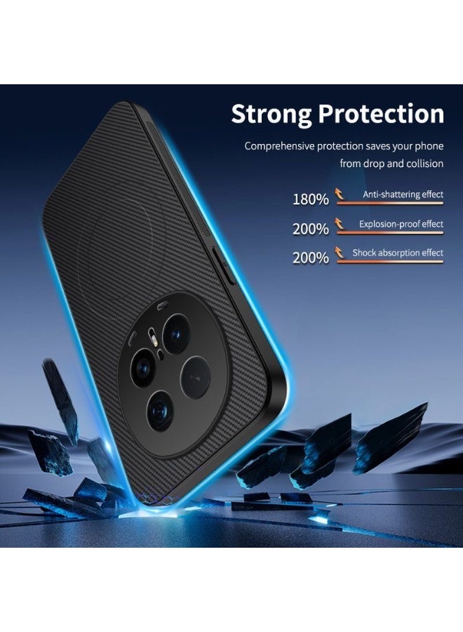 حافظة مغناطيسية لهاتف Honor Magic 8 Pro ، حافظة فاخرة بنسيج قطني، حماية عدسة الكاميرا المرتفعة، درجة عسكرية، حافظة Honor Magic 8 Pro 5G عصرية ومقاومة للصدمات، ملمس مريح - Image 3