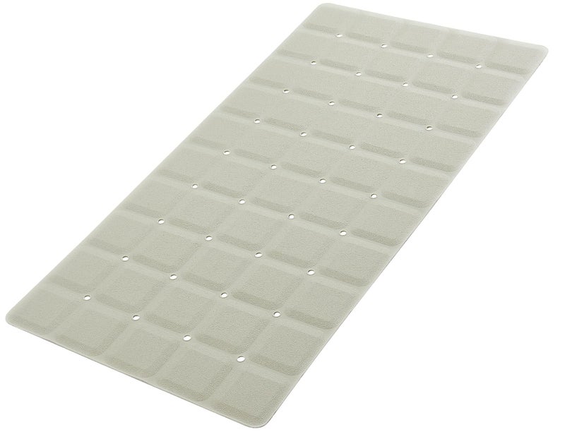 Webos Webos Foldable Silicone Bathtub Mat Jumbo Size Heavy Duty Safety Bath Mat for Tub Without Suction Cups Non Slip Bath  Shower Mat for Textured Reglazed Refinished Tub Beige 358 x 177 
