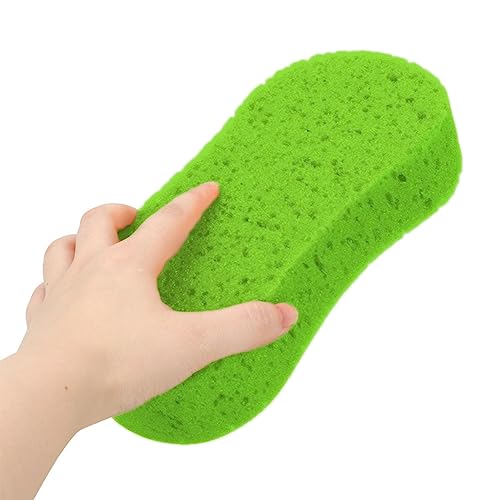 QUALIALL Large Soft Touch Coral Sponges 5packNonScratch High Foam for Ultimate Washing Car Bike Boat or Household Cleaning Needs Green - Image 1