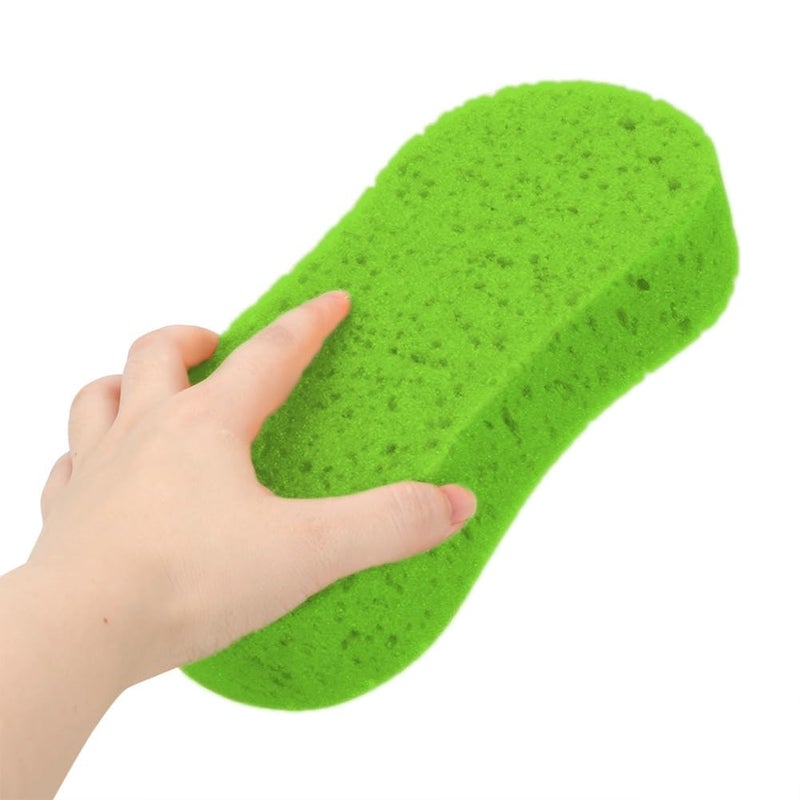 QUALIALL Large Soft Touch Coral Sponges 5packNonScratch High Foam for Ultimate Washing Car Bike Boat or Household Cleaning Needs Green - Image 3