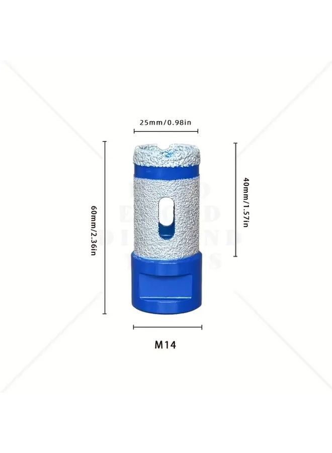 25mm Diamond Core Drill Bit M14 Thread For Tile Concrete Granite Marble - Image 1