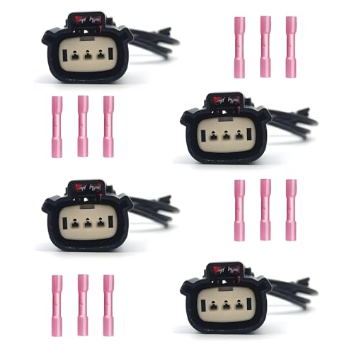 AUTO OCCASION Ignition Coil Connector Replacement for Wiring ford Edge Explorer F250 F350 Flex Fusion Mustang Taurus Lincoln MKS MKT MKX MKZ Mazda 6 CX9 Mercury Sable 4 Pack - Image 1