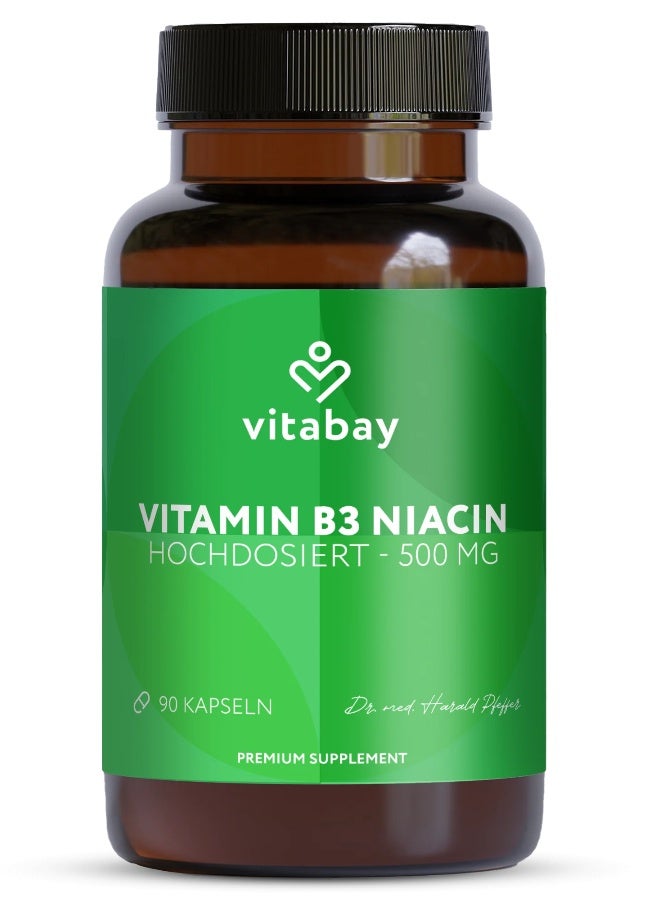 Vitamin B3 Niacin Flush-free 500 mg - 90 vegan capsules