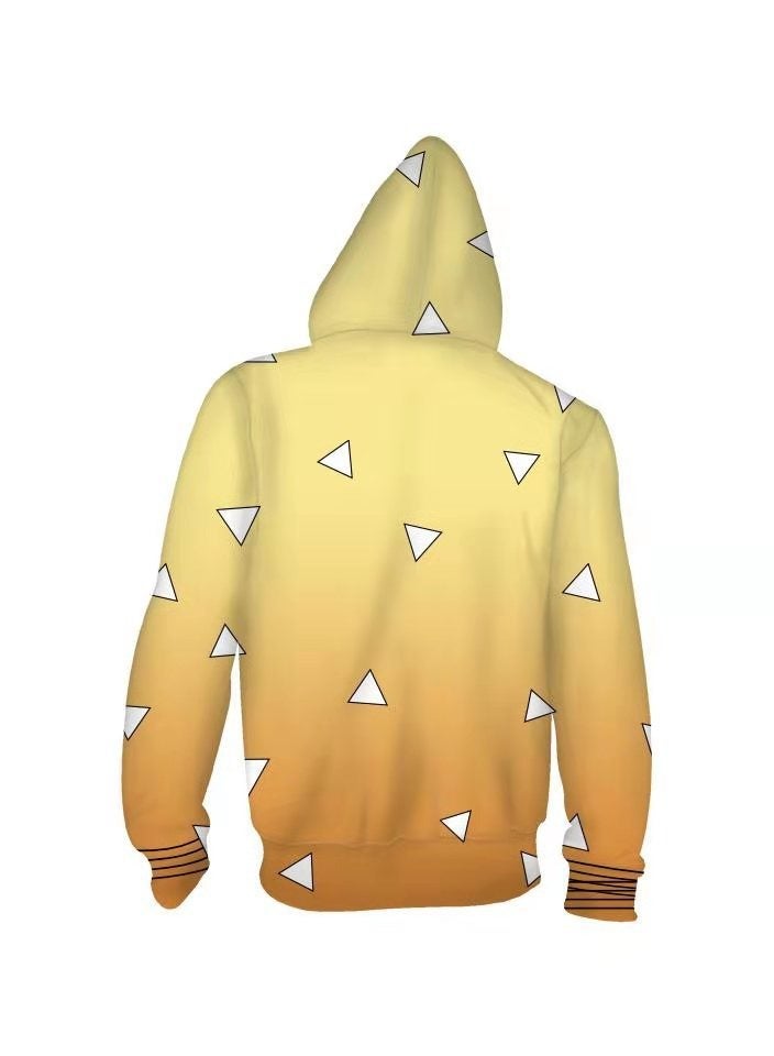 Loquat Ghost Killing Blade Kitchen Gate Charcoal Jilang 3D Hooded Sweater  - Image 2