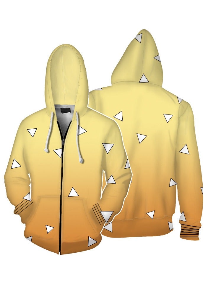 Loquat Ghost Killing Blade Kitchen Gate Charcoal Jilang 3D Hooded Sweater  - Image 1