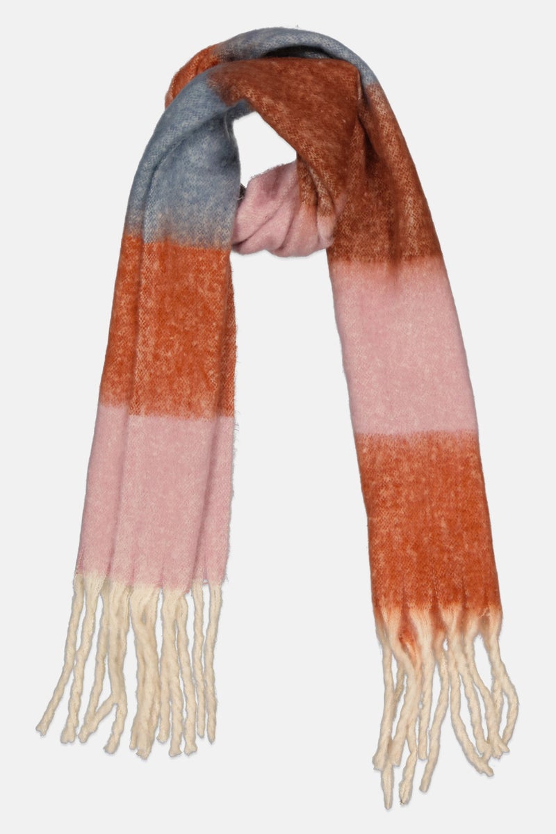 ELLE Women Colorblock Scarf 200 x 38 cm, Multicolor - Image 1