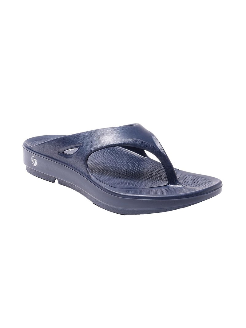 Neoz Extra Soft Men's Slippers with Cushion FootBed for Adult | Comfortable & Light Weight | Stylish & Anti-Skid | Waterproof & Regular Flip Flops for Gents/Boys, M-CLASSIC-NVY_9 - Image 1