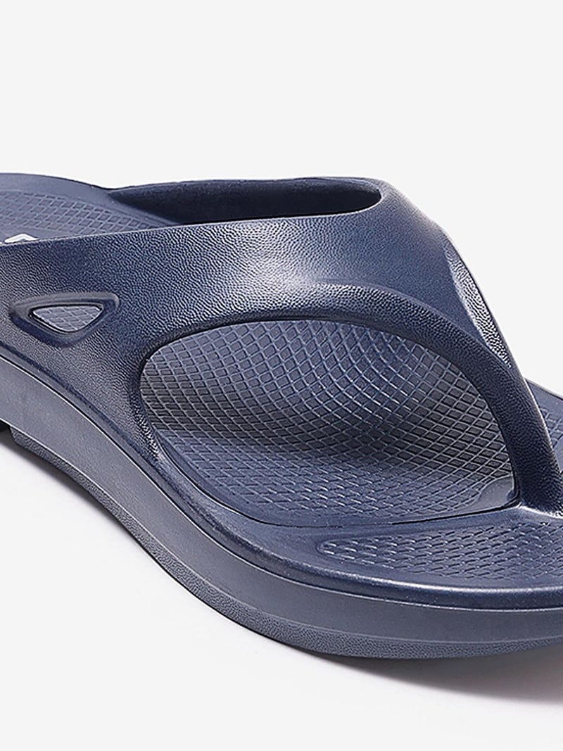 Neoz Extra Soft Men's Slippers with Cushion FootBed for Adult | Comfortable & Light Weight | Stylish & Anti-Skid | Waterproof & Regular Flip Flops for Gents/Boys, M-CLASSIC-NVY_9 - Image 4