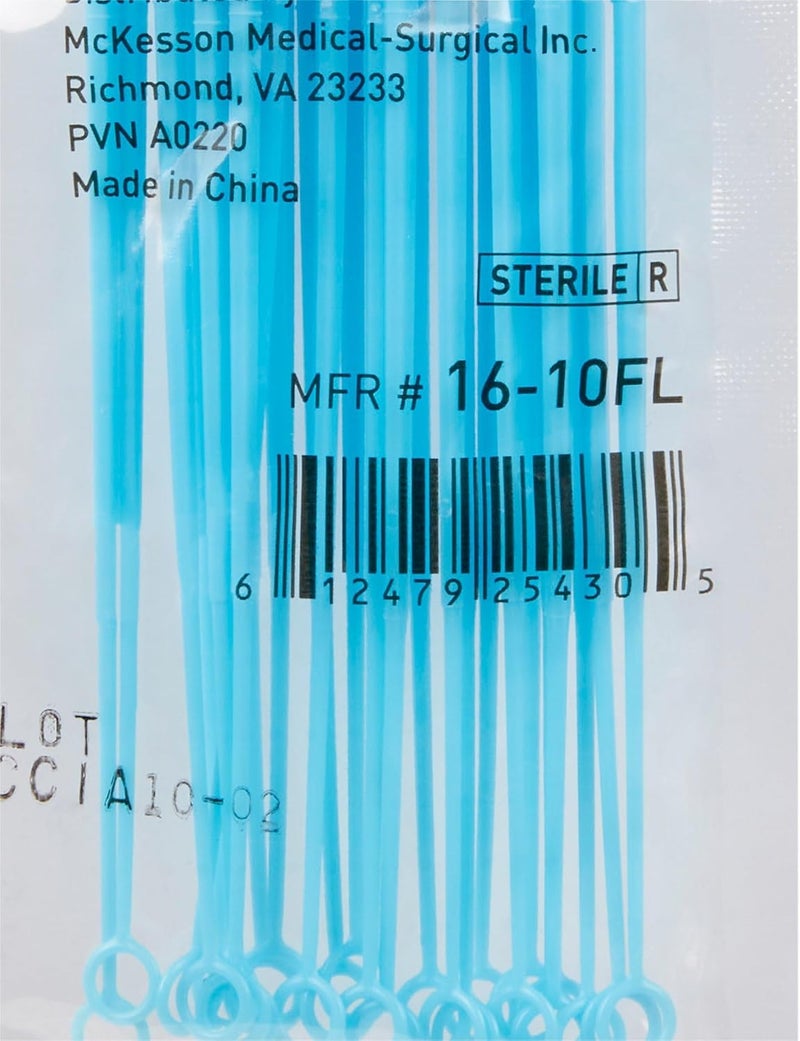 McKesson حلقة تلقيح - لزراعة الثقافات - مرنة، معقمة، قابلة للتخلص - 20 سم، 10 ميكرولتر، أزرق فاتح، 25 عد - Image 1