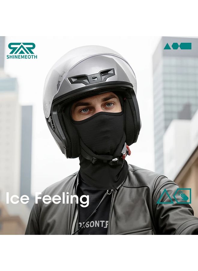1 2 Pack Summer Balaclava For Men And Women Gray And Black Breathable Comfortable Face Mask Outdoor Sports Headgear - Image 4