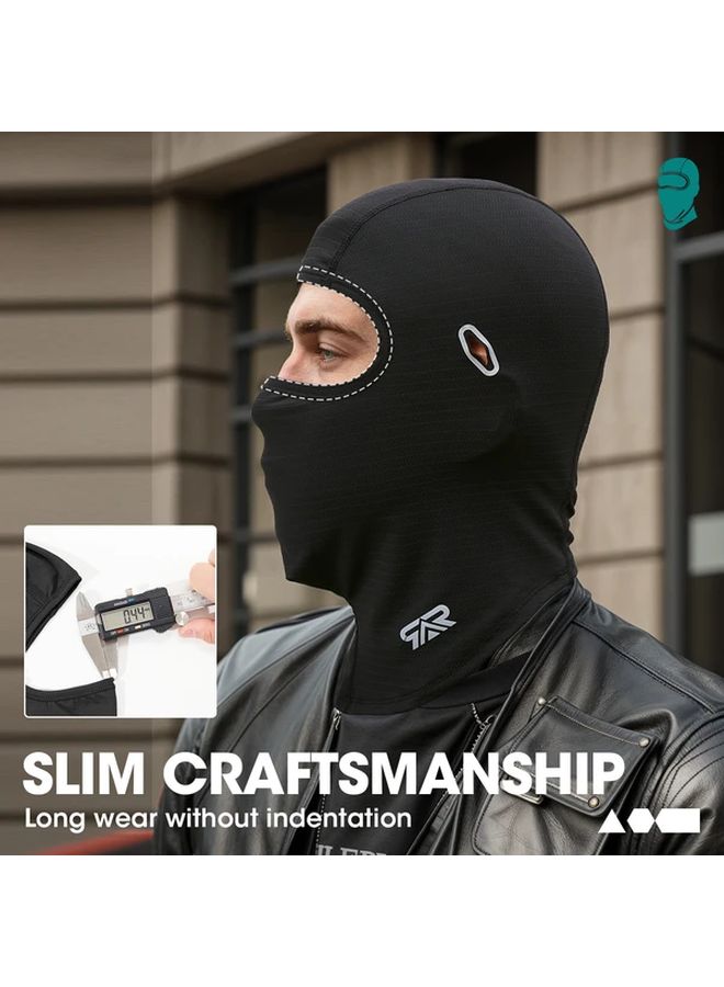 1 2 Pack Summer Balaclava For Men And Women Gray And Black Breathable Comfortable Face Mask Outdoor Sports Headgear - Image 3