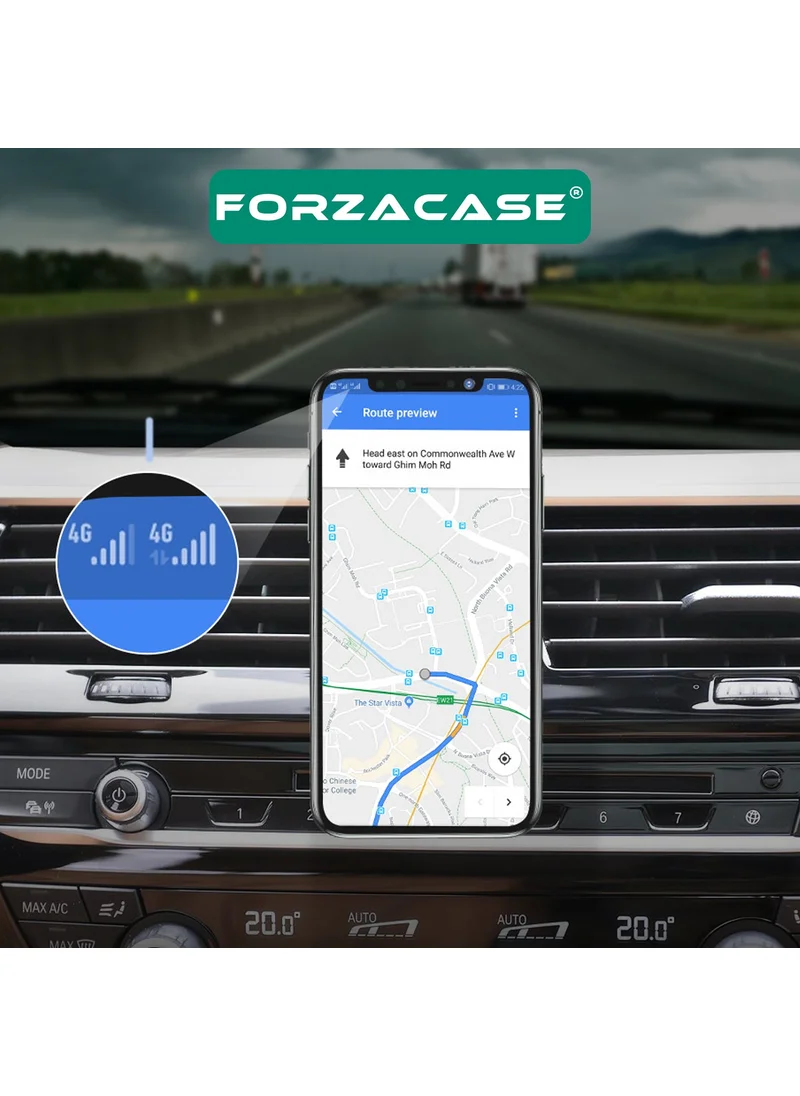 فورزاكاس In-Car Magnetic 360 Degree Rotating Phone Holder from the Grille - FC078
