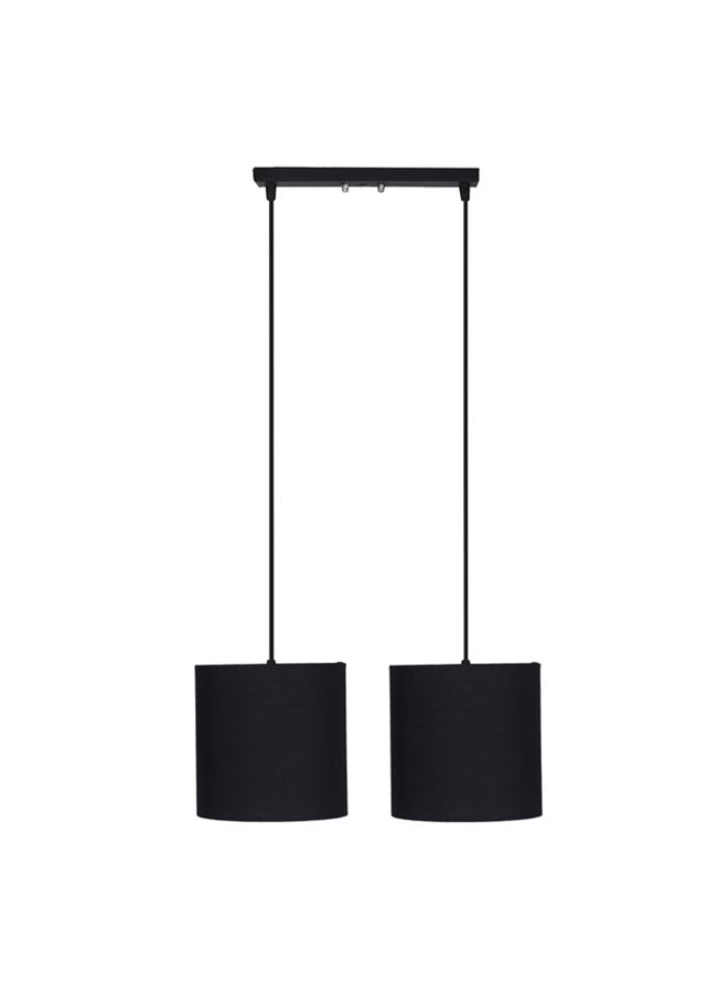 El Rawda Lighting Regata Double Ceiling Lamp | modern decorative LED E27 pendant light ceiling lamp hanging | suitable for any room | Color: Black | Size: 70x42 cm