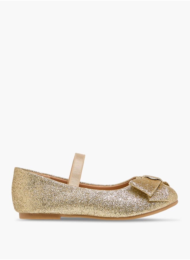 Flora Bella By Shoexpress - Girls Bow Embellished Ballerina Shoes With Elasticated Strap - Image 1