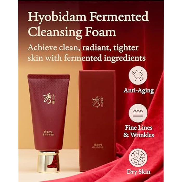 Sooryehan Hyobidam Fermented Cleansing Foam (5.4 fl oz) - Korean Skincare for Thorough Cleansing, Moisture Retention, and Softening Effects. with Baekhyodan™ to Remove Impurities - Image 2