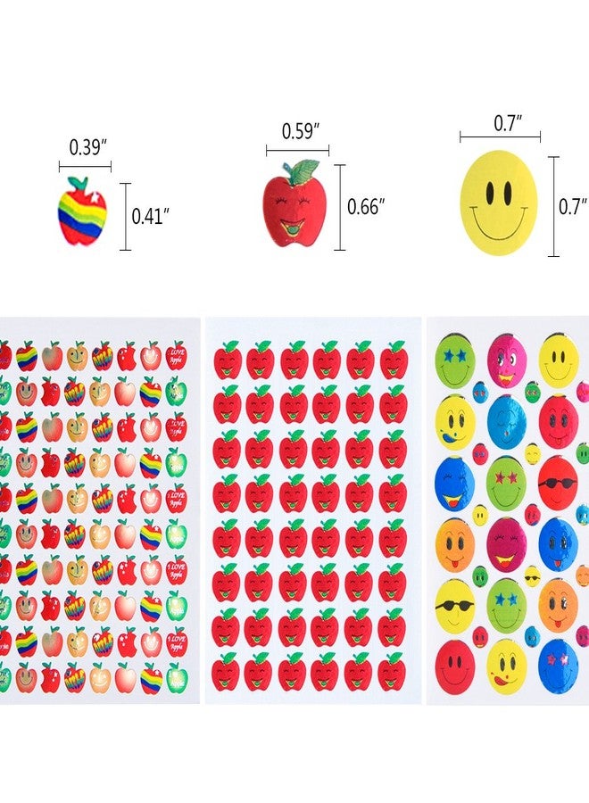 Coopay 7060 Pieces Teacher Stickers for Kids, Reward Incentive Stickers Mega Variety Pack, for Teacher Supplies Classroom Supplies Including Heart, Smiley Face, Star, Moon, Apple - Image 3
