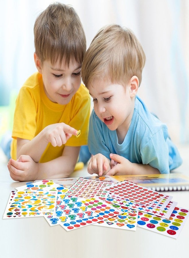 Coopay 7060 Pieces Teacher Stickers for Kids, Reward Incentive Stickers Mega Variety Pack, for Teacher Supplies Classroom Supplies Including Heart, Smiley Face, Star, Moon, Apple - Image 5