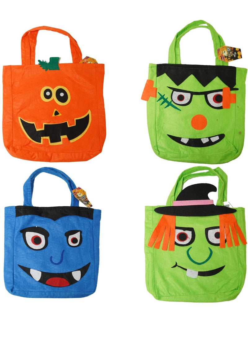 Halloween Felt Character Bags With Hang Tag Assorted 1 Piece  - Image 1