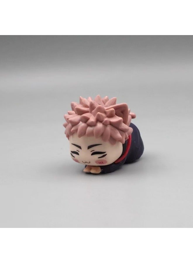 عام مجموعة من أربعة الكذب جوجوتسو كايسن لطيف دمية سطح المكتب الديكور الديكور غوجو ساتورو نموذج لعبة الديكور جمع هدية - Image 4