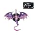ORIESSE Purple Dragon Car Accessory1pcs Bling Wyvern Car Air Freshener Vent ClipCute Girly Refillable Air Freshener DiffuserDazzing Rhinestone Dashboard Decoration for Women - Image 2