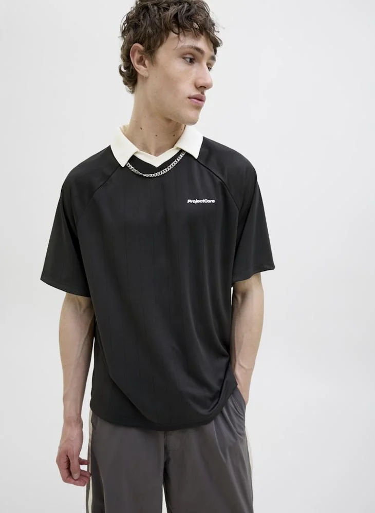 JACK & JONES JCOLIDO PIQUE NEEDLE OPEN POLO SS