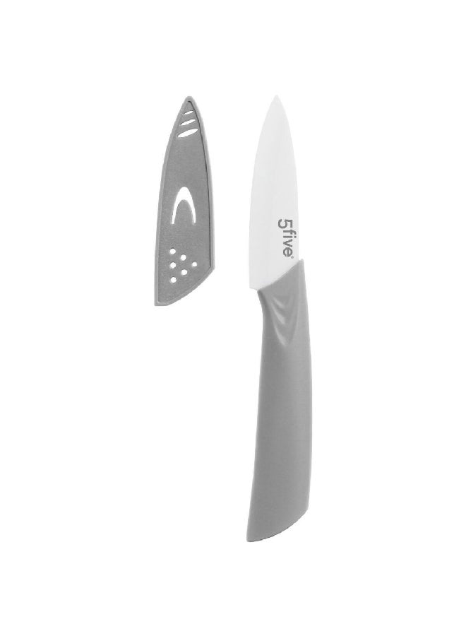 Five Simply Smart Zirco Ceramic Paring Knife Grey and Silver 7.5 cm 146630 - Image 2