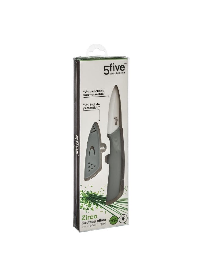 Five Simply Smart Zirco Ceramic Paring Knife Grey and Silver 7.5 cm 146630 - Image 1
