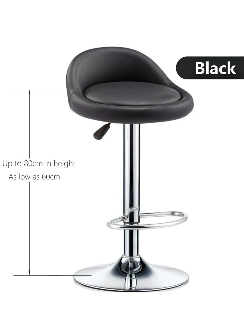 Generic Adjustable Height 360 ° Rotating Bar Chair PU Leather Home Fashion High Stool Coffee Shop Chair  - Image 5