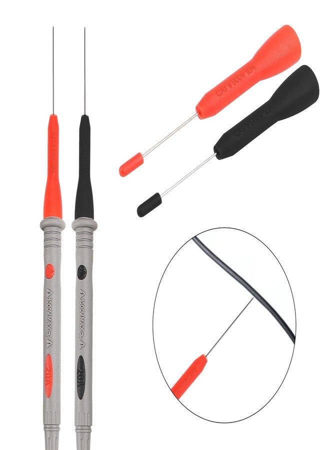 ACEIRMC Multimeter Automotive Test Leads Kit with Crocodile Clip, Silicone Testing Lead Kit, Testing Hook, Testing Probe Professional Kit, Testing Cable - Image 2