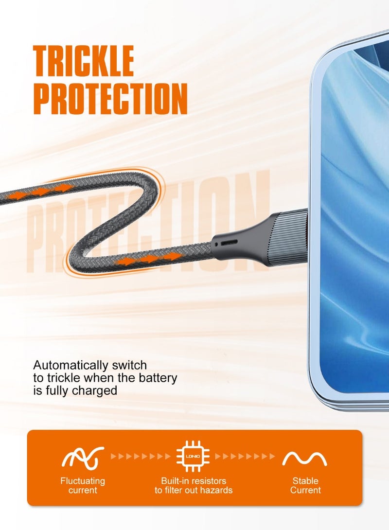 لدنيو لدينو كابل موبايل النوع تايب سي تو تايب سي من لدنيو 65 واط  موديل LC632C لهاتف ذكي - اسود - Image 3