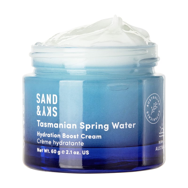 Sand & Sky Tasmanian Spring Water Gel Moisturizer with Hyaluronic Acid & Seaweed Extract - Lightweight Water-Based Face Cream, Forms Protective Layer, 1.7 oz - Image 1