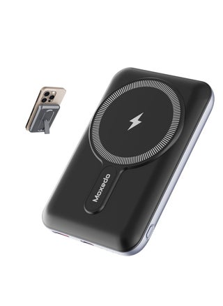 Moxedo Porta-Go 15W Wireless Charging Power Bank 10,000 mAh 20W PD USB-C / USB-A Port Portable Charger with Built-in Stand Compatible For iPhone 16/15/14/13/12 Series - pzsku/ZB743C5A2945F87D211A5Z/45/1741180411/de7f6a1e-d179-4f78-b318-3e8ebb8b87e6